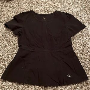 Black scrub top
